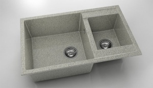 Chiuveta FAT cu doua cuve 80x49x21 Granixit - Img 48