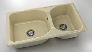 Chiuveta FAT cu doua cuve 90 X 49 X 21 Marmura compozita - Img 18