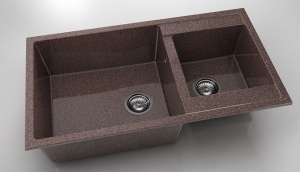 Chiuveta FAT cu doua cuve 90x49x21 Granixit - Img 19