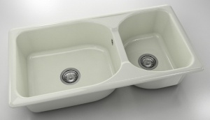 Chiuveta FAT cu doua cuve 95 X 49 X 2 Marmura compozita - Img 19