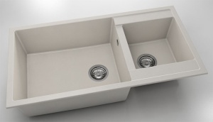 Chiuveta FAT cu doua cuve 95x49x21 Fatgranit - Img 7
