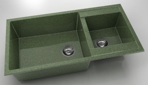 Chiuveta FAT cu doua cuve 95x49x21 Granixit - Img 18