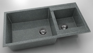 Chiuveta FAT cu doua cuve 95x49x21 Granixit - Img 38