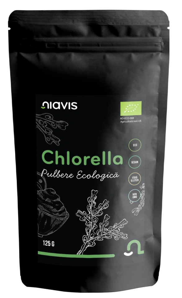 Chlorella Pulbere Ecologica/BIO 125g - Img 3