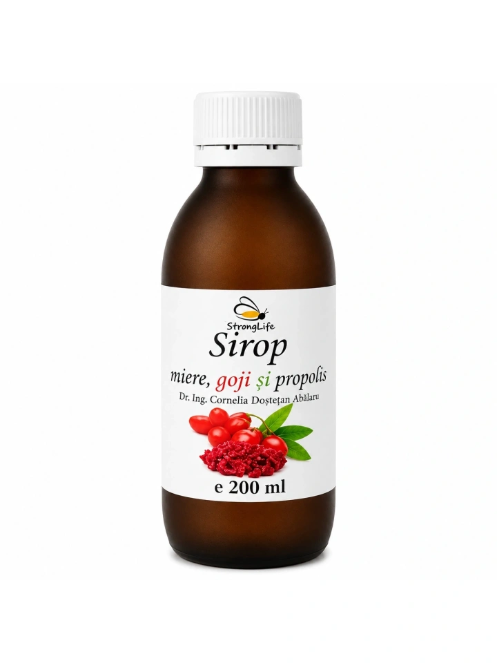 Sirop de goji si propolis cu miere de albine - 200ml by Dr. Ing. Cornelia Dostetan Abalaru apicultor - Img 4
