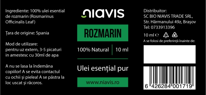 Ulei Esential de Rozmarin 10ml - Img 2