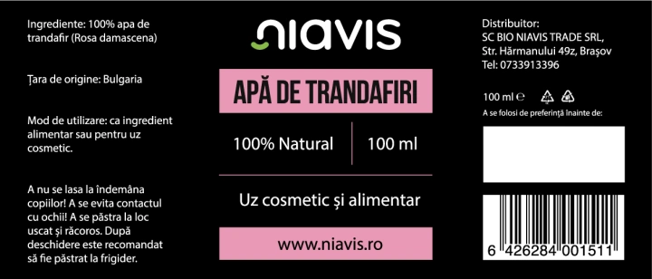 Apa de Trandafiri 100ml - Img 2