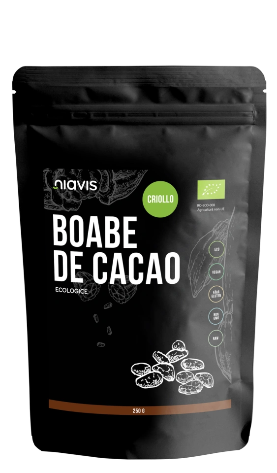 Boabe de Cacao Intregi Ecologice/Bio 250g - Img 2