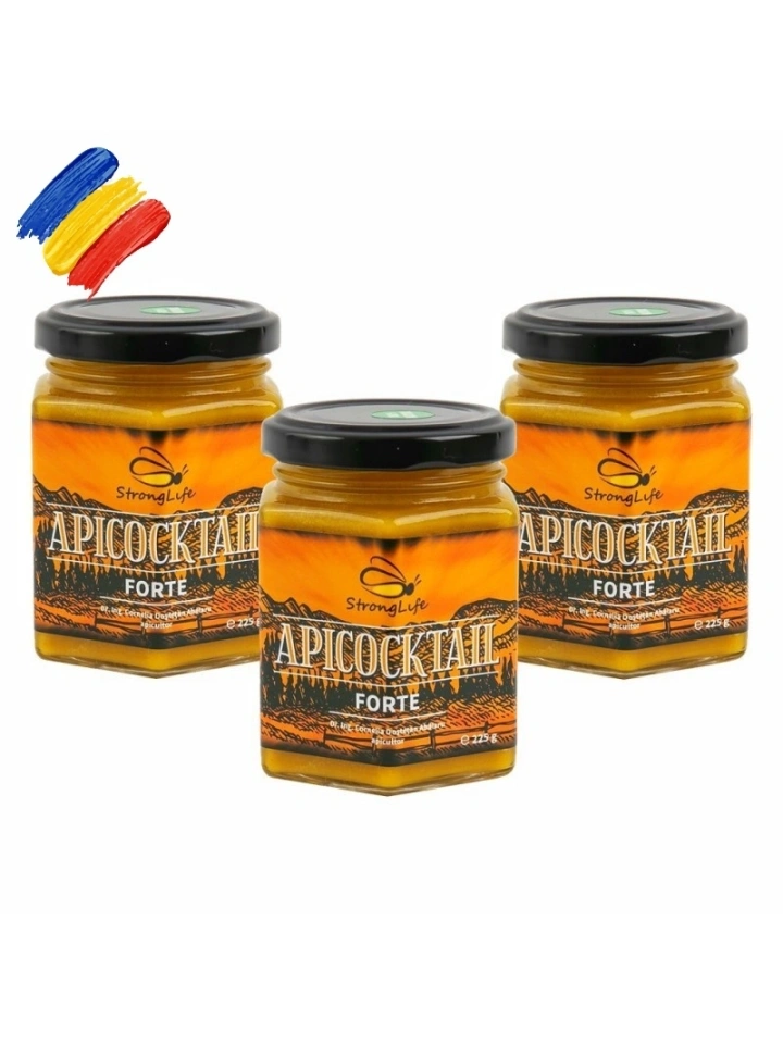 Pachet ApiCocktail® Forte - 3 x 225g cocktail-uri apicole pentru intarirea sistemului imunitar, revitalizarea și energizarea organismului by Dr. Ing. Cornelia Dostetan Abalaru apicultor - Img 3