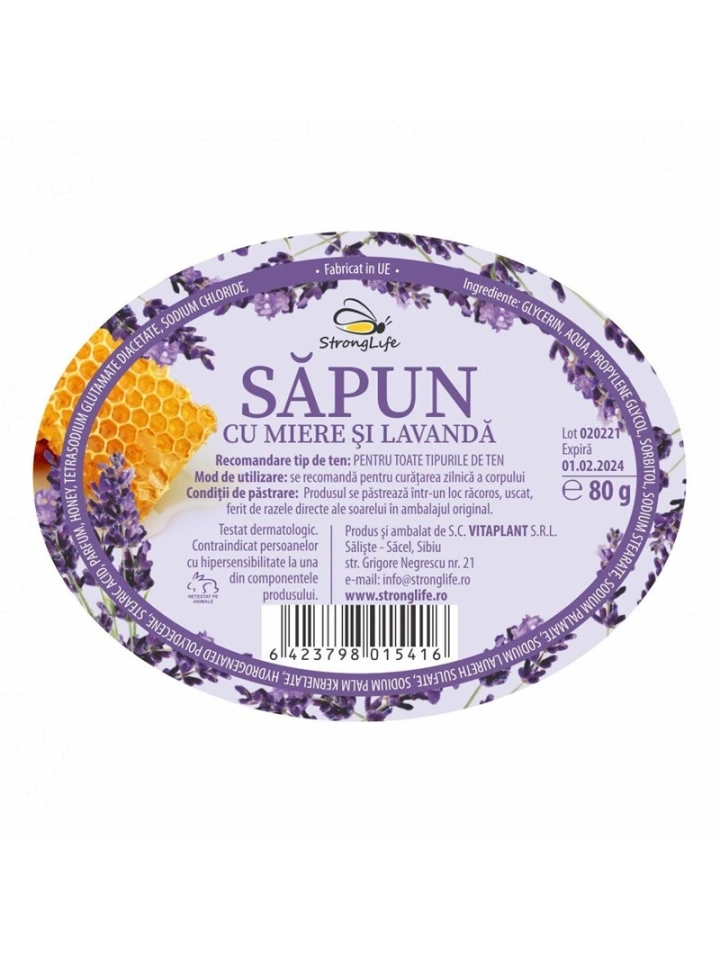 Sapun natural cu miere si lavanda - 80g by Dr. Ing. Cornelia Dostetan Abalaru apicultor - Img 5