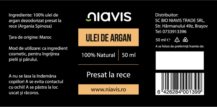 Ulei de Argan 50ml - Img 2
