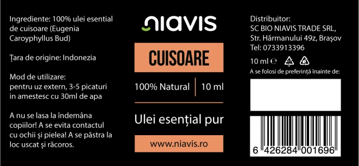 Ulei Esential de Cuisoare 10ml - Img 2