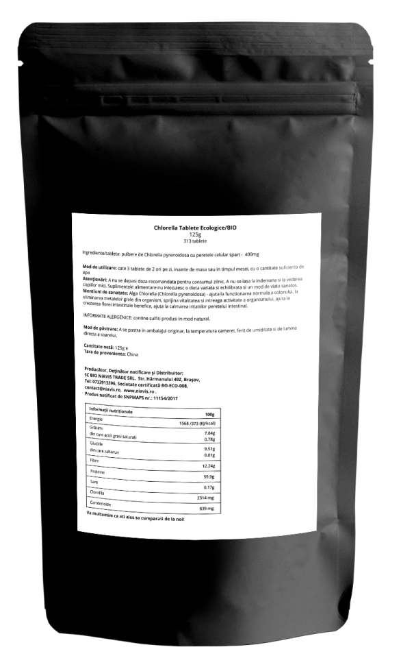Chlorella Tablete Ecologice/BIO 125g - Img 2