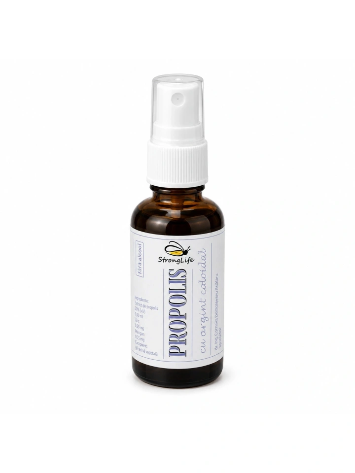 Propolis cu argint coloidal - 50ml by Dr. Ing. Cornelia Dostetan Abalaru apicultor - Img 4