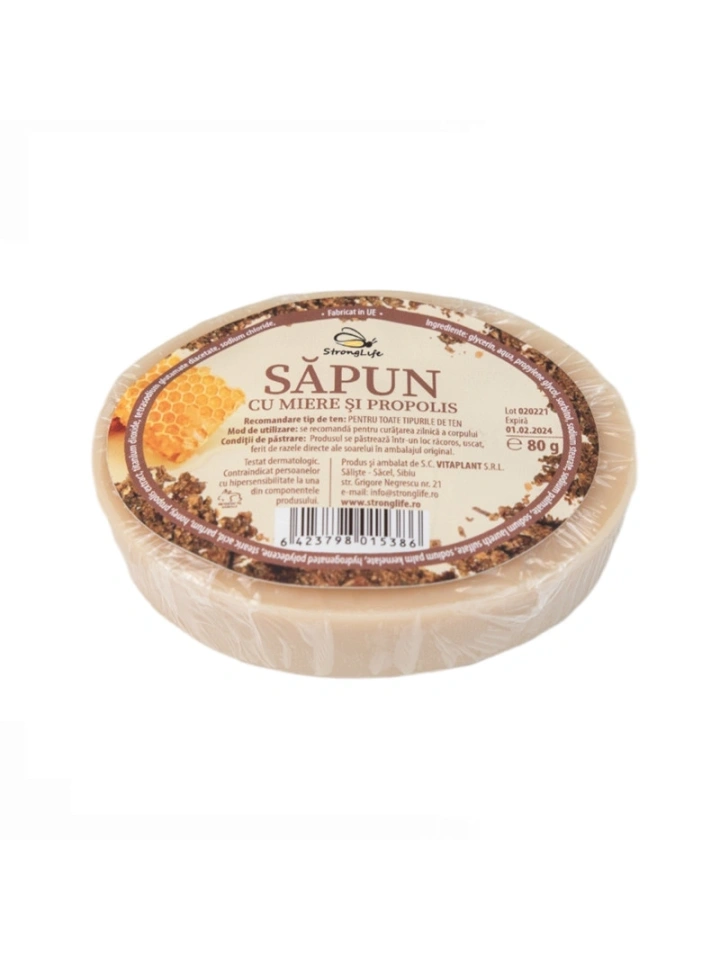 Sapun natural cu miere si propolis - 80g by Dr. Ing. Cornelia Dostetan Abalaru apicultor - Img 4