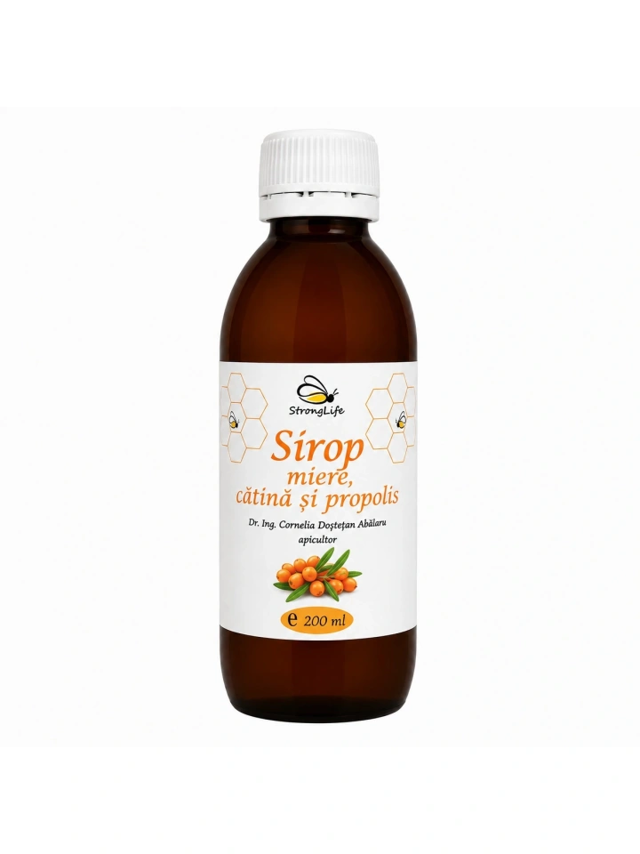 Sirop de catina si propolis cu miere de albine - 200ml by Dr. Ing. Cornelia Dostetan Abalaru apicultor - Img 5
