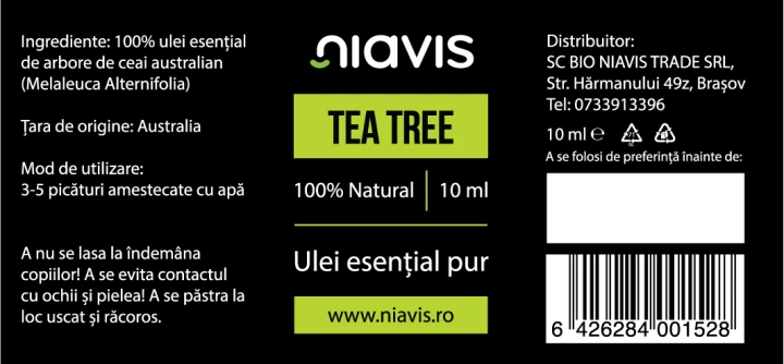 Ulei Esential de Tea Tree 10ml - Img 2
