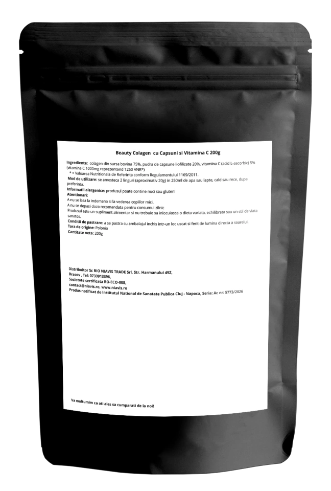 Beauty Colagen cu Capsuni si Vitamina C 200g - Img 2