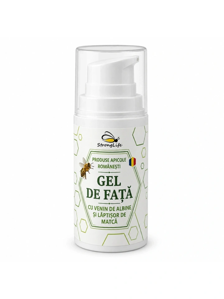 Gel de fata cu venin de albine si laptisor de matca - 30ml by Dr. Ing. Cornelia Dostetan Abalaru apicultor - Img 3
