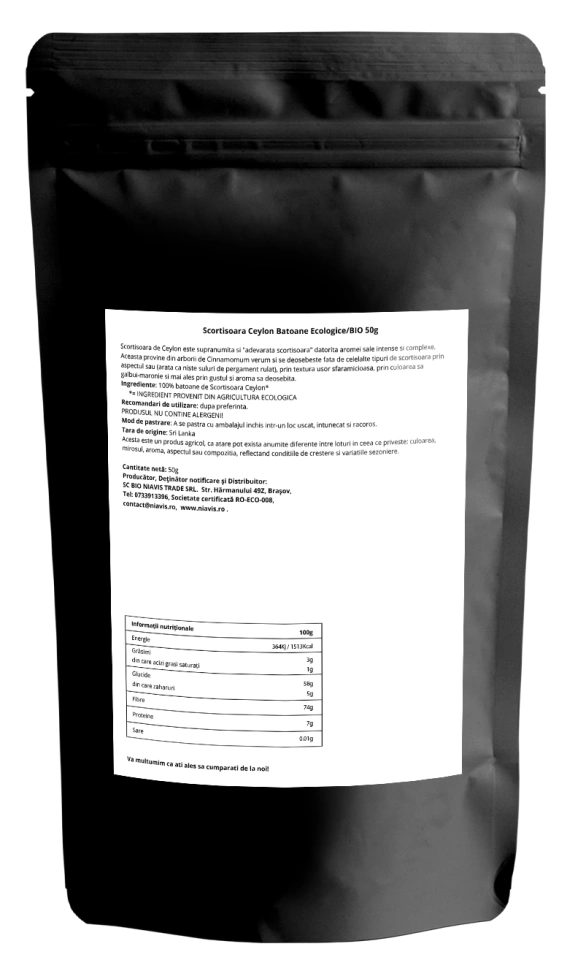 Scortisoara Ceylon Batoane Ecologice/BIO 50g - Img 3