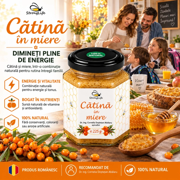 Catina in miere - 225g by Dr. Ing. Cornelia Dostetan Abalaru apicultor - Img 2