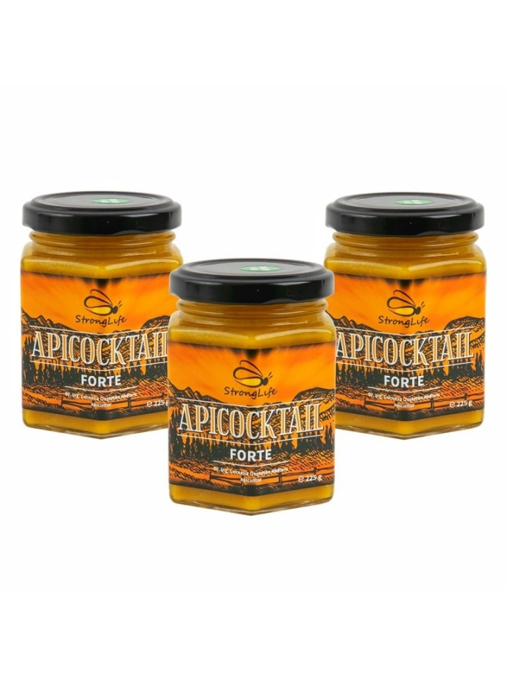 Pachet ApiCocktail® Forte - 3 x 225g cocktail-uri apicole pentru intarirea sistemului imunitar, revitalizarea și energizarea organismului by Dr. Ing. Cornelia Dostetan Abalaru apicultor - Img 4