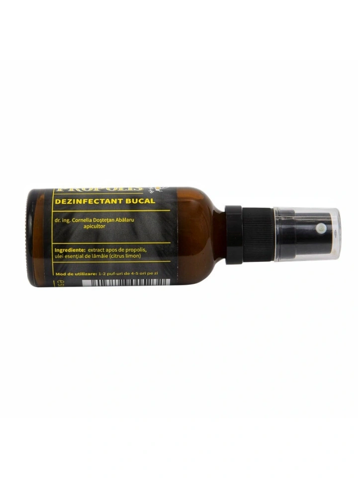 Propolis dezinfectant bucal fara alcool - 50ml by Dr. Ing. Cornelia Dostetan Abalaru apicultor - Img 6
