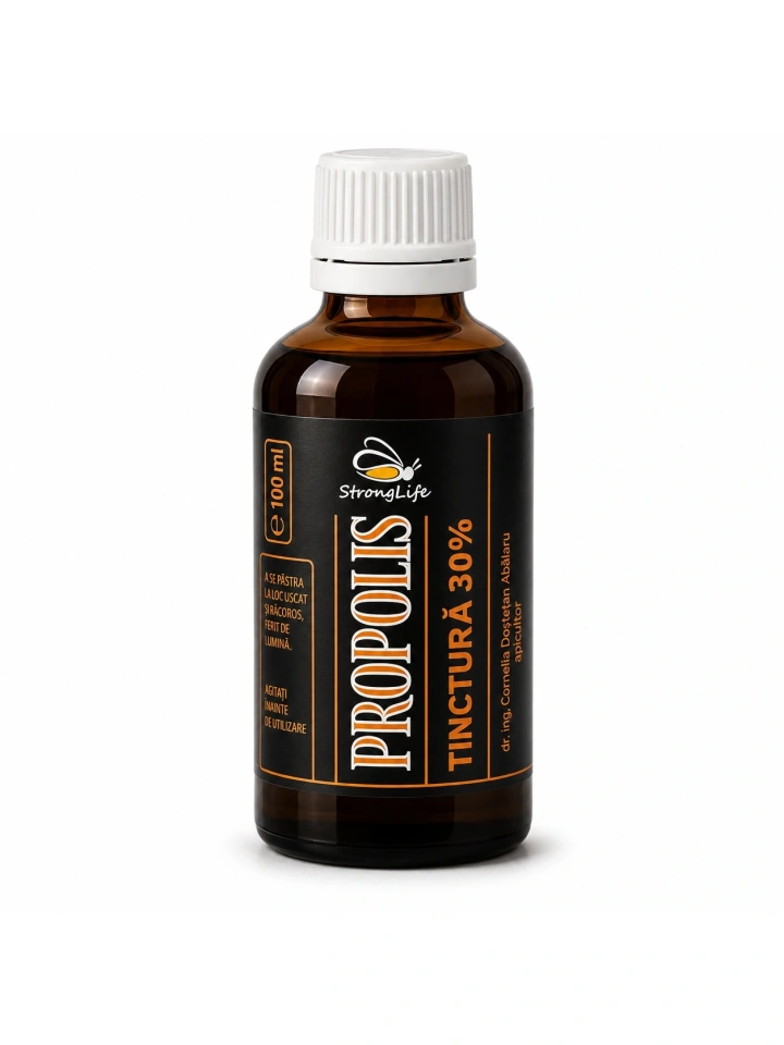Tinctura de propolis 30% - 100ml by Dr. Ing. Cornelia Dostetan Abalaru apicultor - Img 5