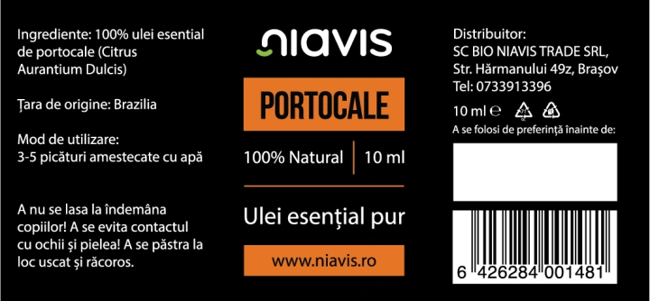 Ulei Esential de Portocale 10ml - Img 2