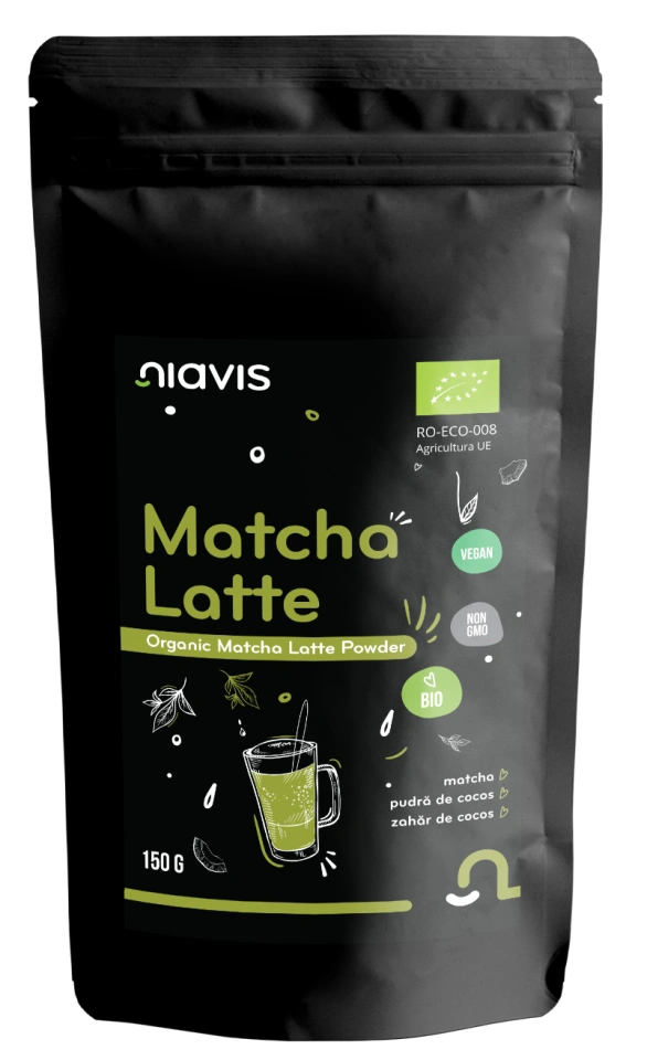 Matcha Latte Pulbere Ecologica/BIO 150g - Img 2