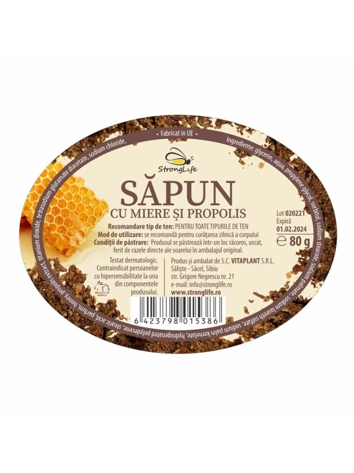 Sapun natural cu miere si propolis - 80g by Dr. Ing. Cornelia Dostetan Abalaru apicultor - Img 5