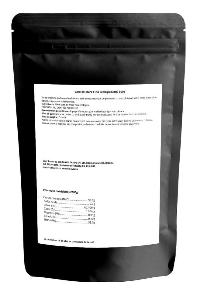 Sare de Mare Fina Ecologica/BIO 500g - Img 2