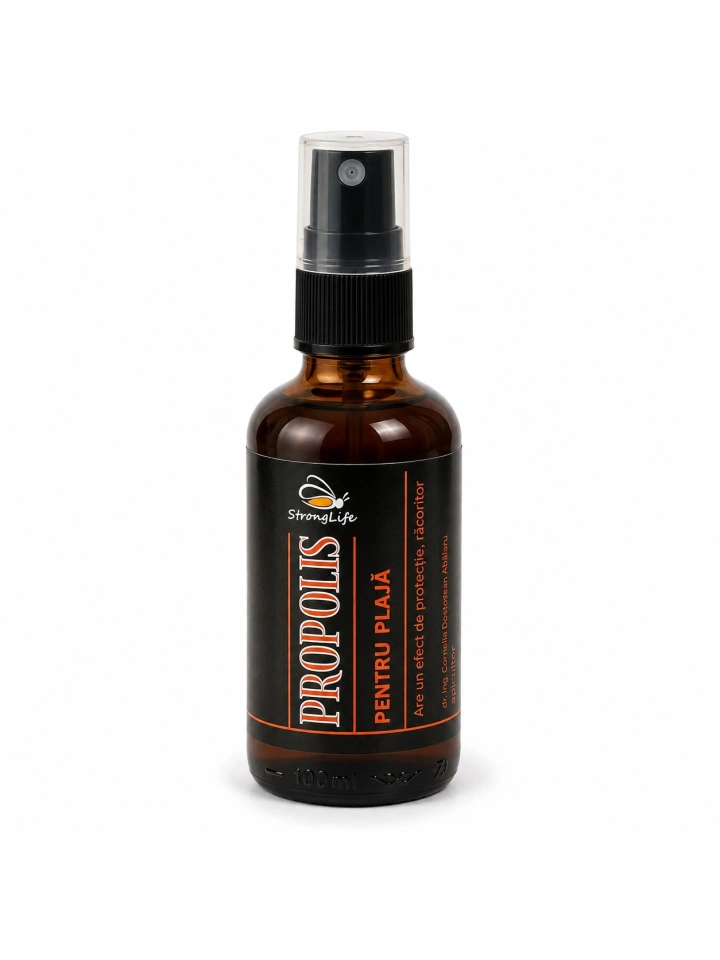 Spray cu propolis pentru plaja - 100ml by Dr. Ing. Cornelia Dostetan Abalaru apicultor - Img 3