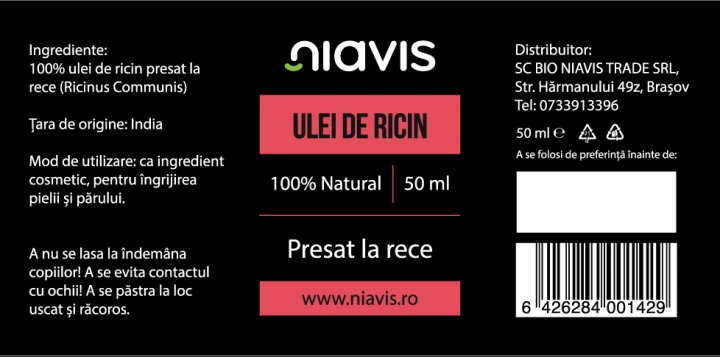 Ulei de Ricin 50ml - Img 2