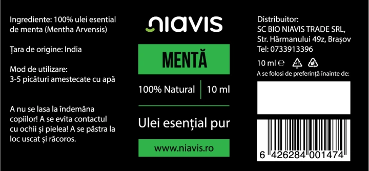 Ulei Esential de Menta 10ml - Img 2