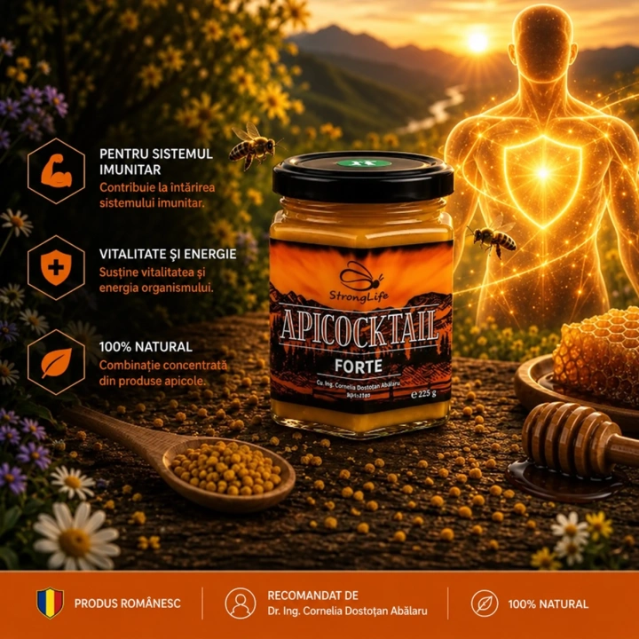 ApiCocktail® Forte - 225g cocktail apicol pentru intarirea sistemului imunitar, revitalizarea si energizarea organismului by Dr. Ing. Cornelia Dostetan Abalaru apicultor - Img 2