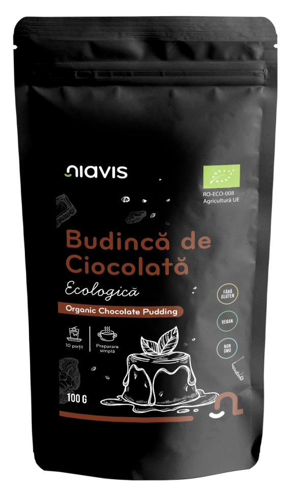Budinca de Ciocolata fara Gluten Ecologica/BIO 100g - Img 2