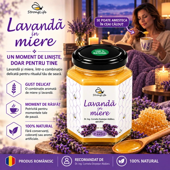 Lavanda in miere - 225g by Dr. Ing. Cornelia Dostetan Abalaru apicultor - Img 2