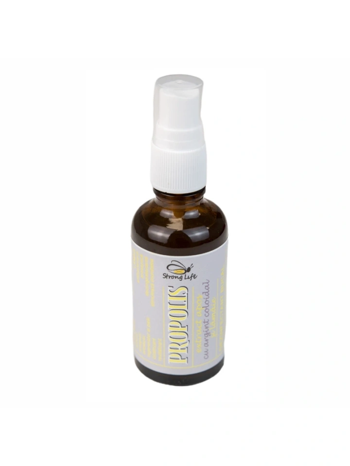 Propolis cu argint coloidal - dezinfectant bucal - 50 ml by Dr. Ing. Cornelia Dostetan Abalaru apicultor - Img 5