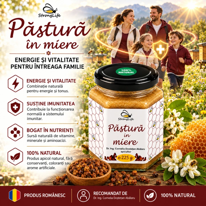 Pastura in miere - 225g by Dr. Ing. Cornelia Dostetan Abalaru apicultor - Img 2