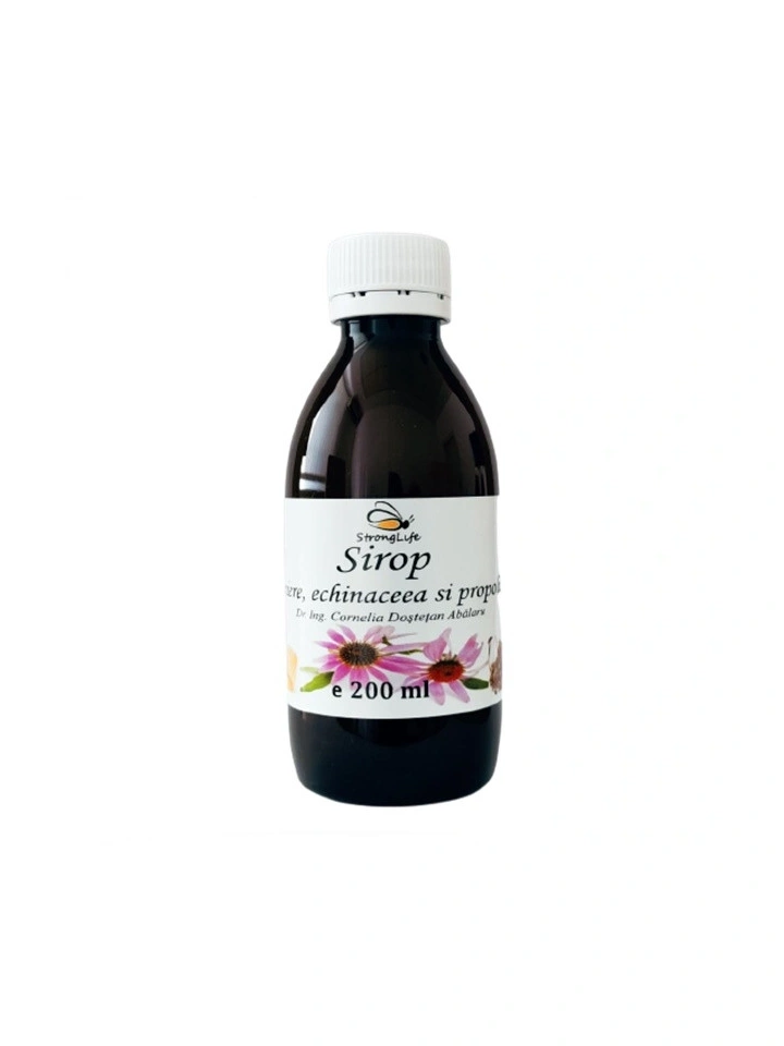 Sirop de echinacea si propolis cu miere de albine - 200ml by Dr. Ing. Cornelia Dostetan Abalaru apicultor - Img 6