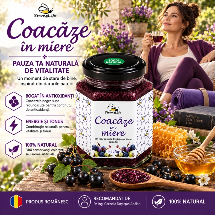 Coacaze in miere - 225g by Dr. Ing. Cornelia Dostetan Abalaru apicultor - Img 2