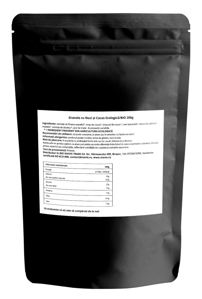 Granola cu Nuci si Cocos Ecologica/BIO 200g - Img 3