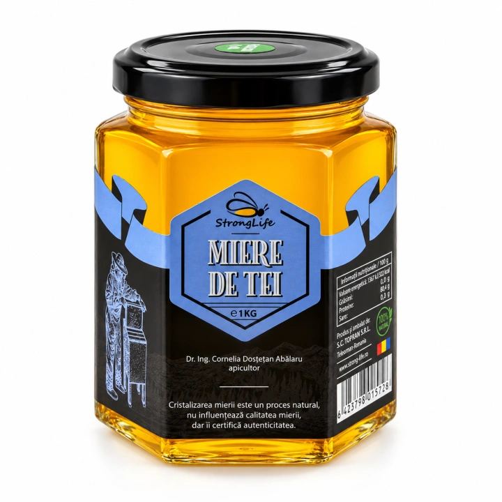 Miere de tei 100% naturala - 1kg by Dr. Ing. Cornelia Dostetan Abalaru apicultor - Img 3
