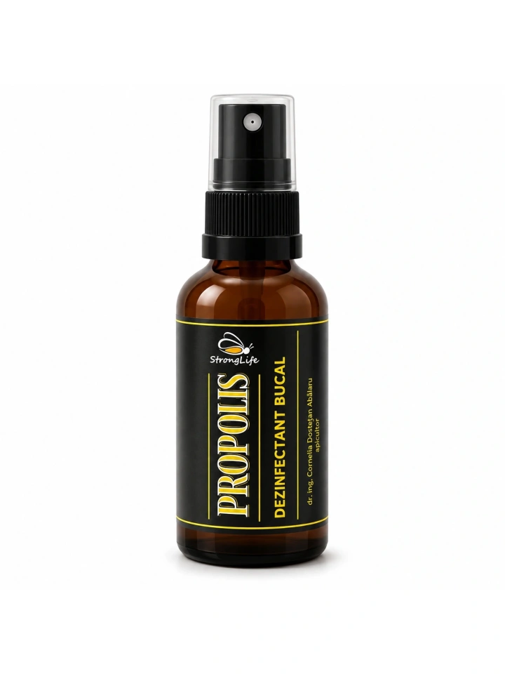 Propolis dezinfectant bucal fara alcool - 50ml by Dr. Ing. Cornelia Dostetan Abalaru apicultor - Img 5