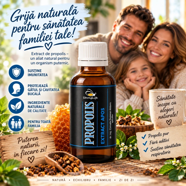 Propolis extract natural apos - 50 ml by Dr. Ing. Cornelia Dostetan Abalaru apicultor - Img 2