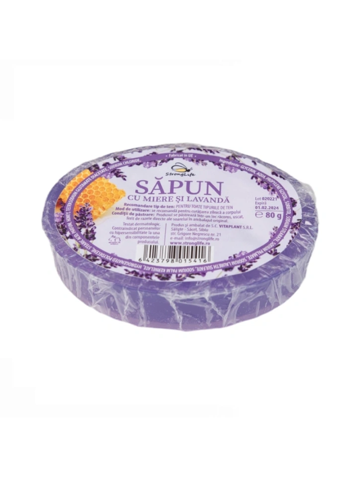 Sapun natural cu miere si lavanda - 80g by Dr. Ing. Cornelia Dostetan Abalaru apicultor - Img 4