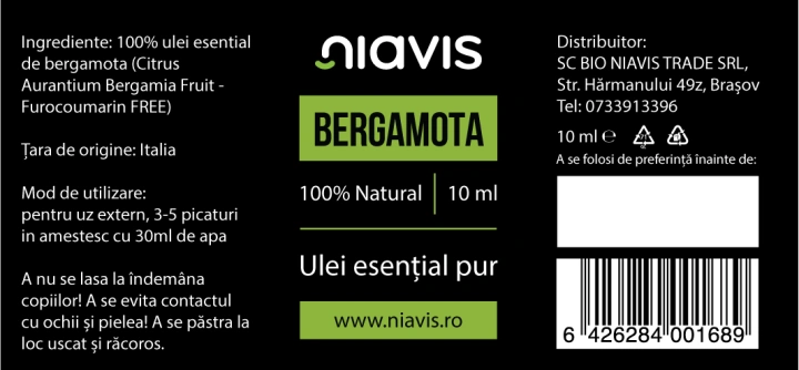 Ulei Esential de Bergamota 10ml - Img 2