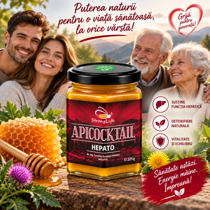 ApiCocktail® Hepato - 225g cocktail apicol pentru protectia si regenerarea celulelor hepatice by Dr. Ing. Cornelia Dostetan Abalaru apicultor - Img 3