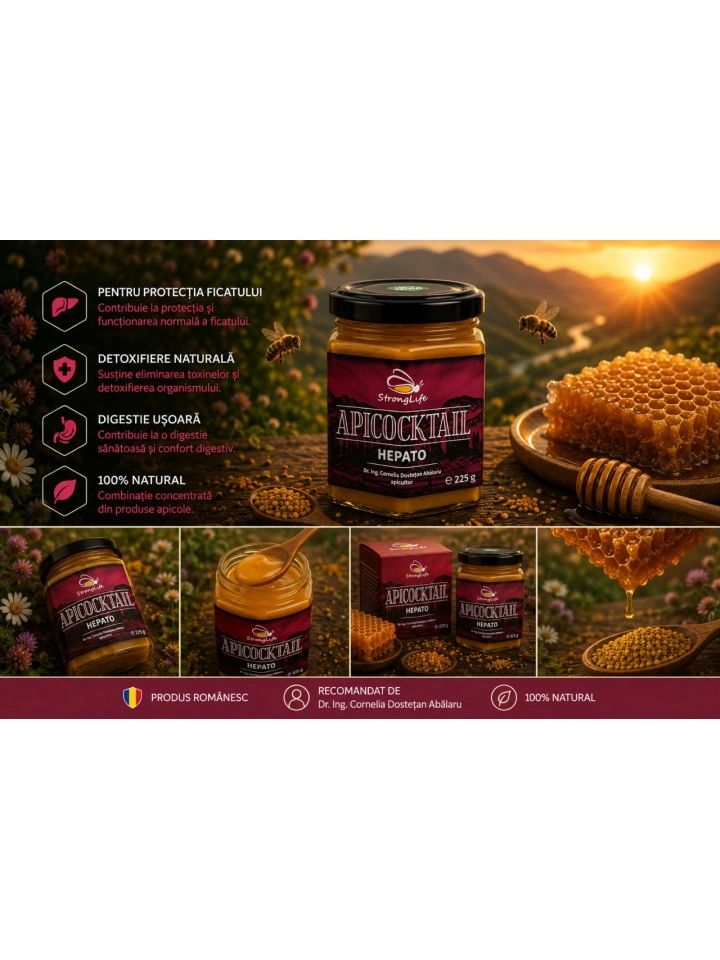 ApiCocktail® Hepato - 225g cocktail apicol pentru protectia si regenerarea celulelor hepatice by Dr. Ing. Cornelia Dostetan Abalaru apicultor - Img 5